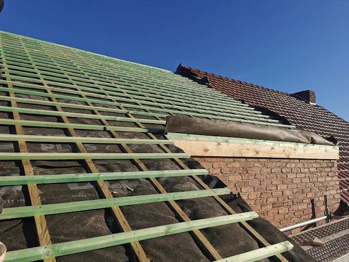 Nieuw onderdak en panlatten