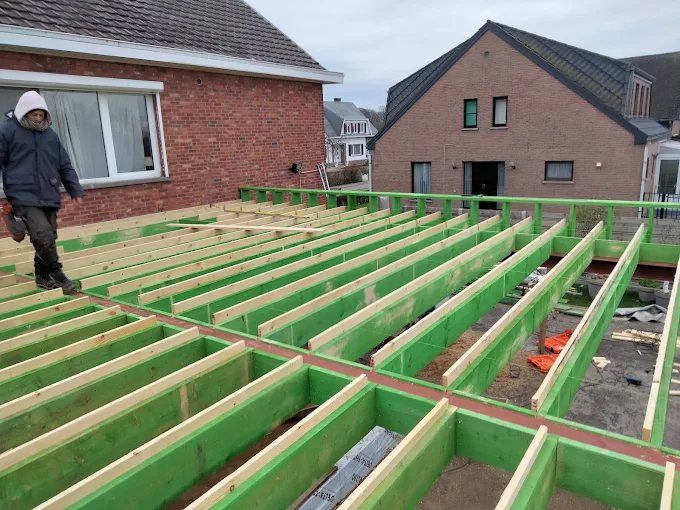 Nieuwe dakstructuur